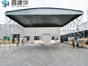 湖州户外单边流水移动雨棚相关产品 吴兴工厂仓库电动雨篷用途价格 厂家 图片