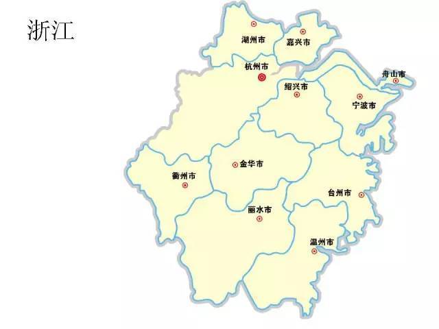 中国各省市地图,轮廓、名称清晰可见,超棒!