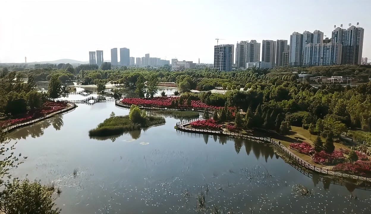 航拍湖州,浙江省湖州市,未来的经济发展会超过宁波市吗?